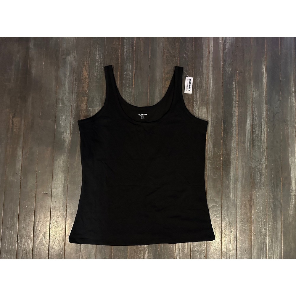 Old Navy Womens First-Layer Scoop-Neck Tank Top‎ Black NWT